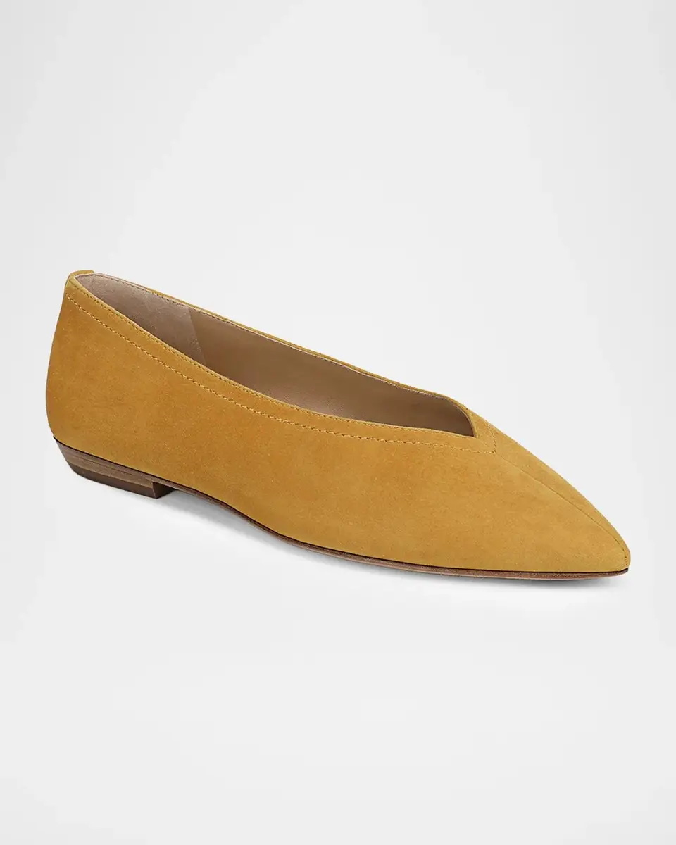 Veronica Beard Bancroft Suede Ballerina Flats | Thumbnail 2 Veronica Beard Bancroft Suede Ballerina Flats | Thumbnail 2