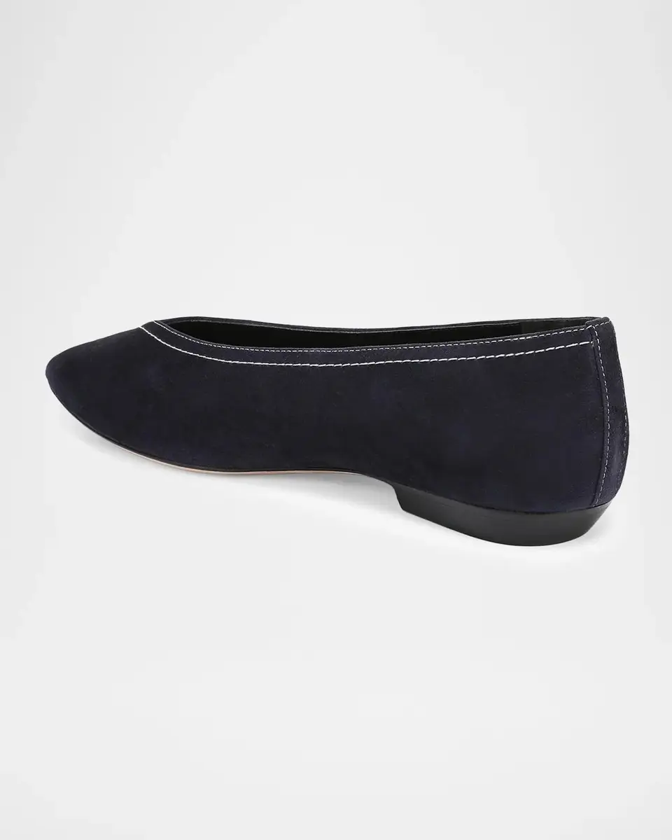 Veronica Beard Bancroft Suede Ballerina Flats | Thumbnail 3 Veronica Beard Bancroft Suede Ballerina Flats | Thumbnail 3
