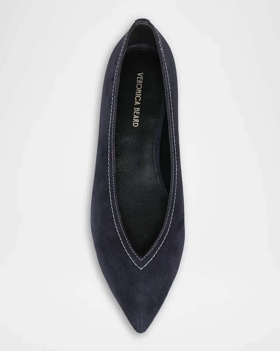 Veronica Beard Bancroft Suede Ballerina Flats | Thumbnail 4 Veronica Beard Bancroft Suede Ballerina Flats | Thumbnail 4