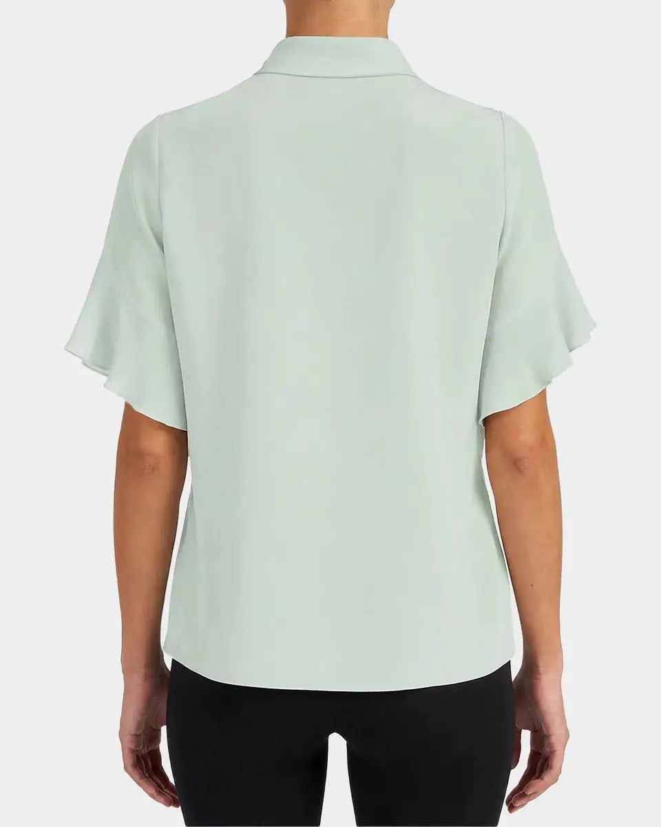 Santorelli Tie-Neck Silk Blouse | Thumbnail 3 Santorelli Tie-Neck Silk Blouse | Thumbnail 3