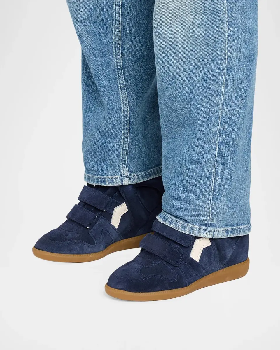 Isabel Marant Bekett Ring 50MM Suede Wedge Sneakers | Thumbnail 2 Isabel Marant Bekett Ring 50MM Suede Wedge Sneakers | Thumbnail 2