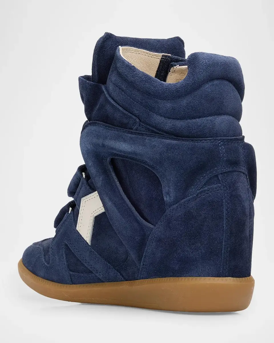 Isabel Marant Bekett Ring 50MM Suede Wedge Sneakers | Thumbnail 4 Isabel Marant Bekett Ring 50MM Suede Wedge Sneakers | Thumbnail 4