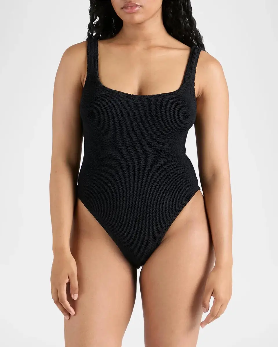 Hunza G Square-Neck One-Piece Swimsuit | Thumbnail 3