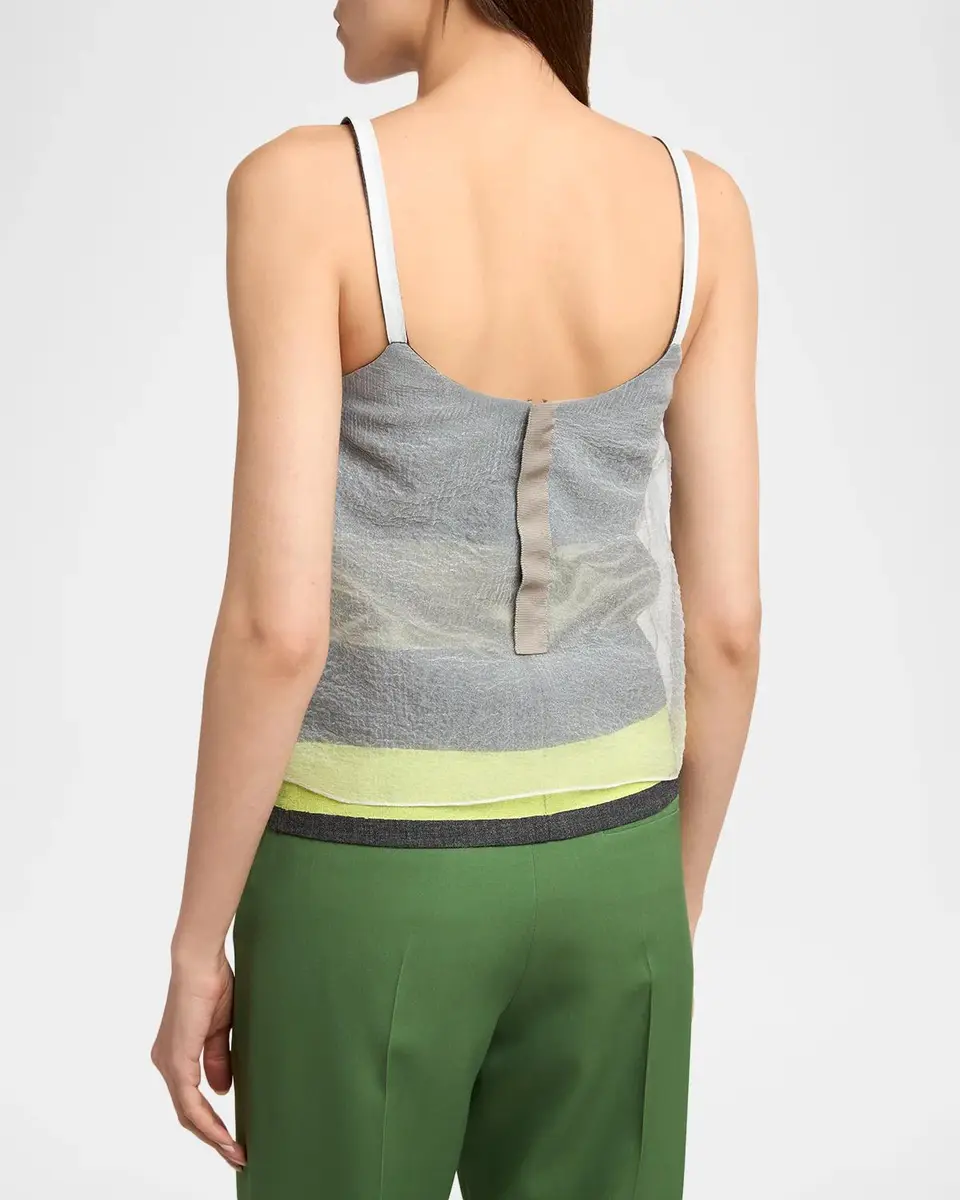 Marni Sleeveless Disc-Embellished Layered Top | Thumbnail 3 Marni Sleeveless Disc-Embellished Layered Top | Thumbnail 3
