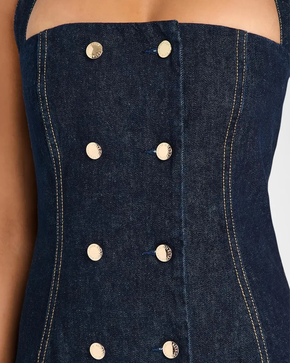 Retrofête Miramar Denim Mini Dress | Thumbnail 5 Retrofête Miramar Denim Mini Dress | Thumbnail 5