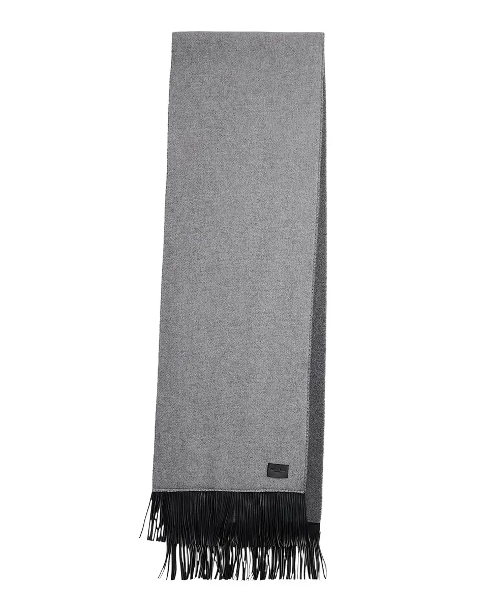 rag & bone Brooke Two-Tone Fringe-Trim Wool Scarf | Thumbnail 3