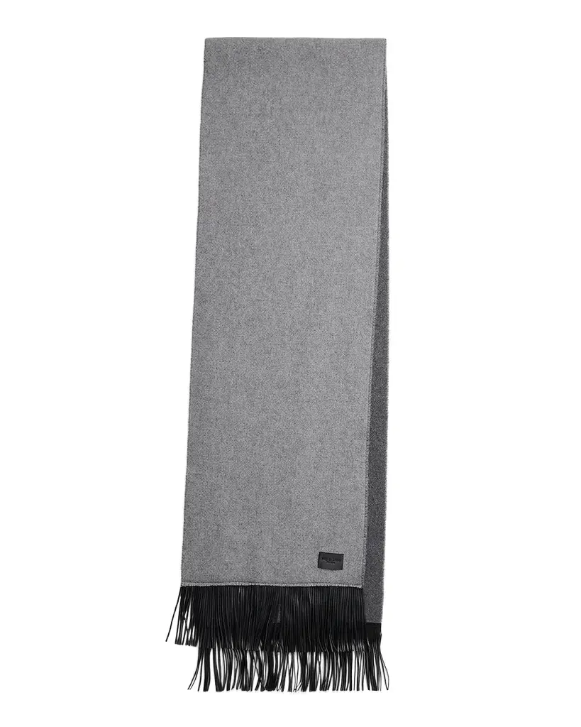 rag & bone Brooke Two-Tone Fringe-Trim Wool Scarf