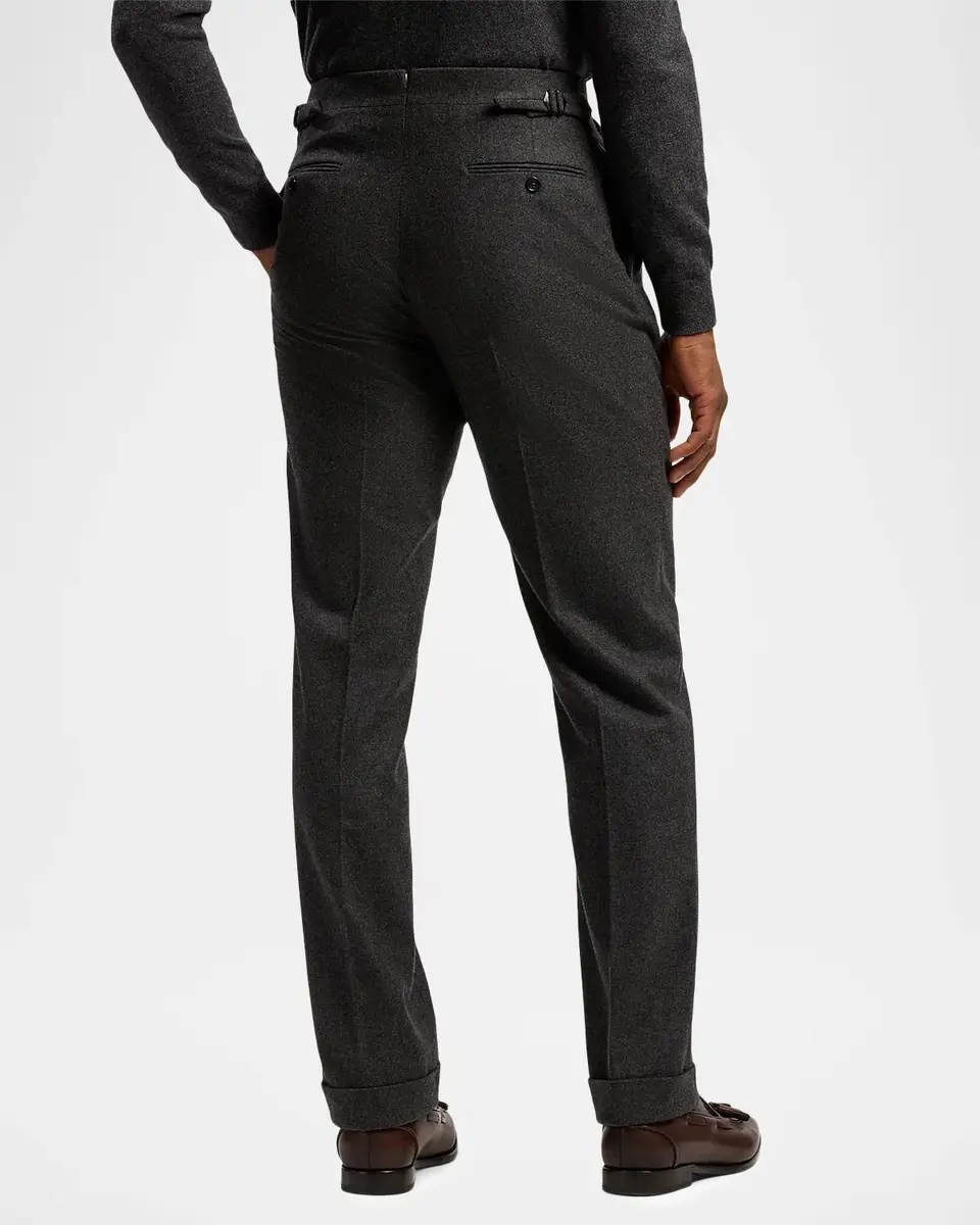 Ralph Lauren Men's Gregory Hand-Tailored Wool Trousers | Thumbnail 3 Ralph Lauren Men's Gregory Hand-Tailored Wool Trousers | Thumbnail 3
