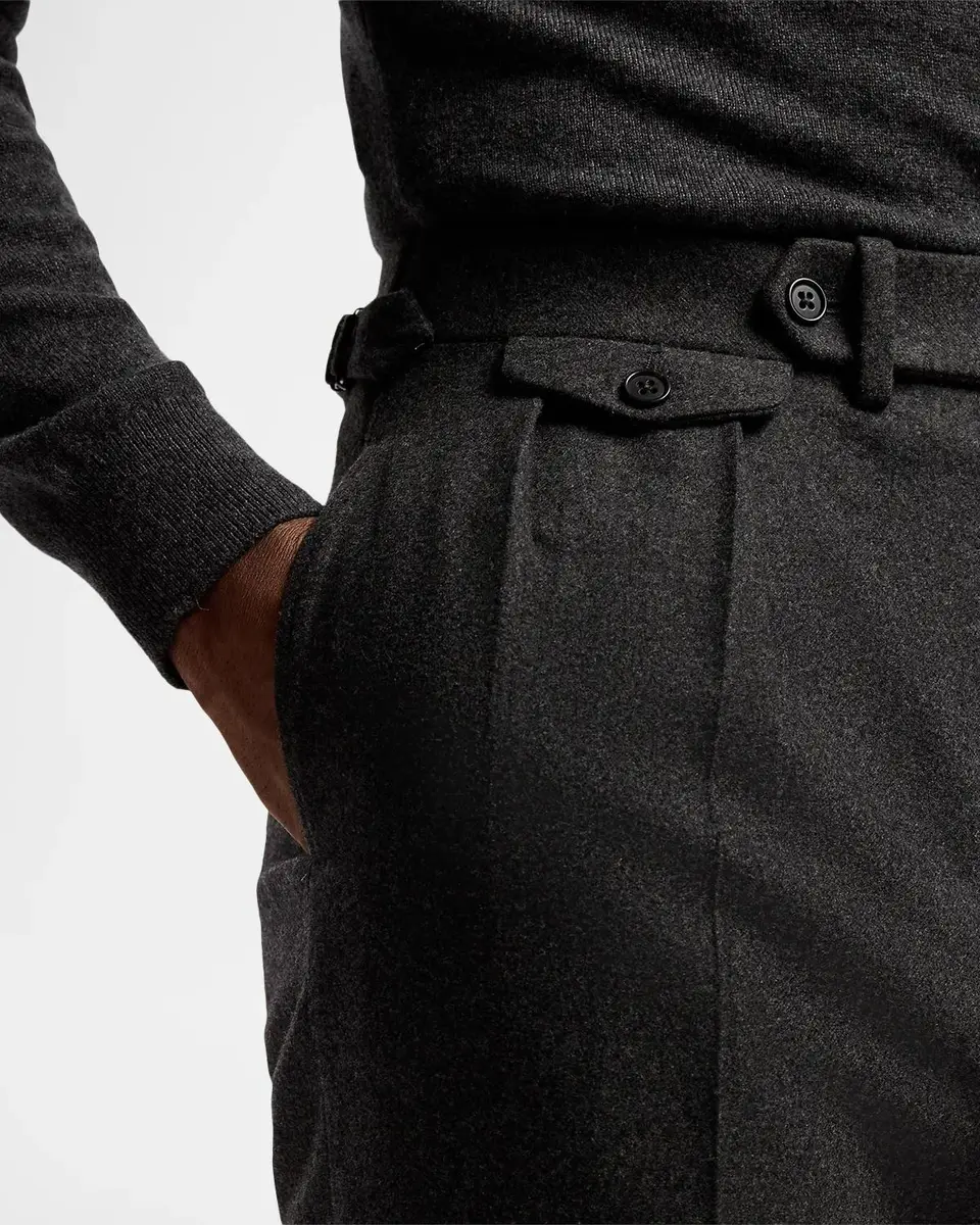 Ralph Lauren Men's Gregory Hand-Tailored Wool Trousers | Thumbnail 5 Ralph Lauren Men's Gregory Hand-Tailored Wool Trousers | Thumbnail 5