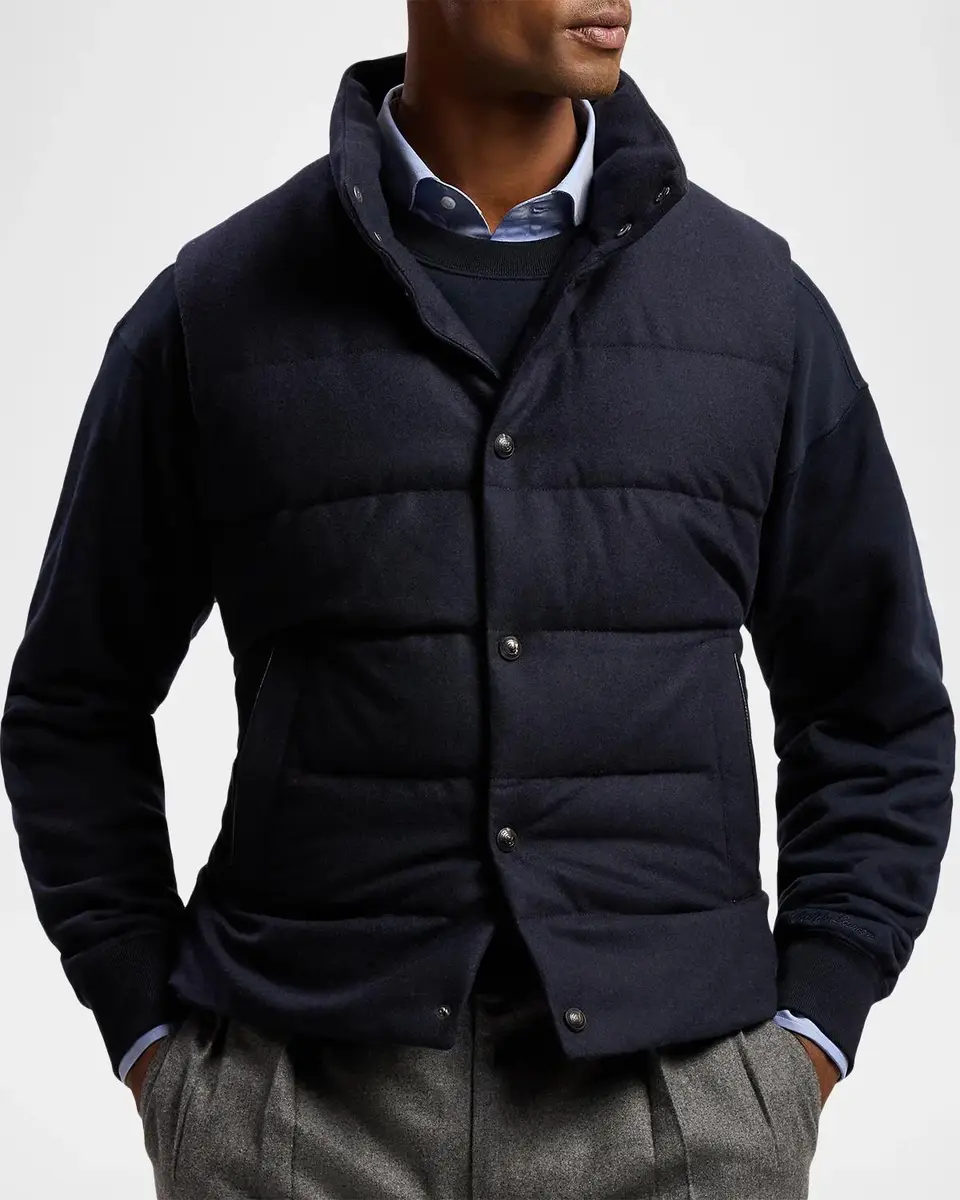 Ralph Lauren Men's Harwick Cashmere-Blend Down Vest | Thumbnail 4 Ralph Lauren Men's Harwick Cashmere-Blend Down Vest | Thumbnail 4