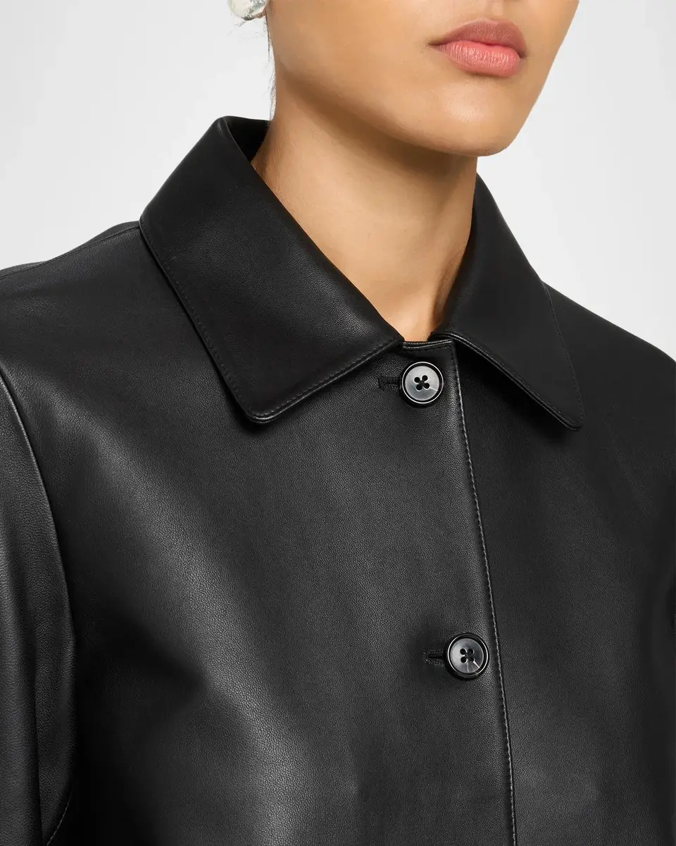Theory Boxy Leather Jacket | Thumbnail 5 Theory Boxy Leather Jacket | Thumbnail 5