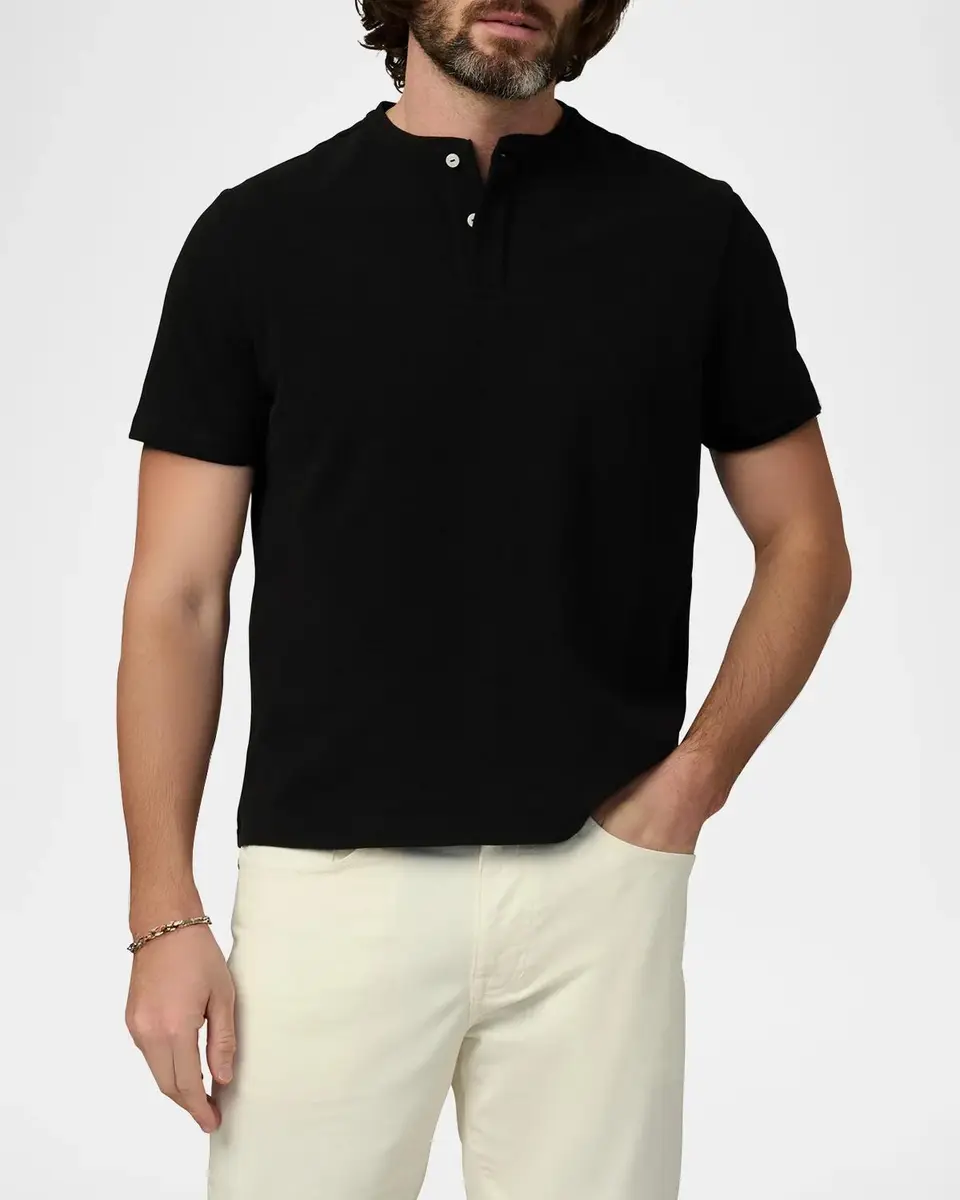Joe's Jeans Men's Modern Pique Henley Shirt | Thumbnail 4