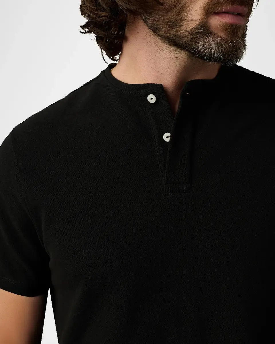 Joe's Jeans Men's Modern Pique Henley Shirt | Thumbnail 5