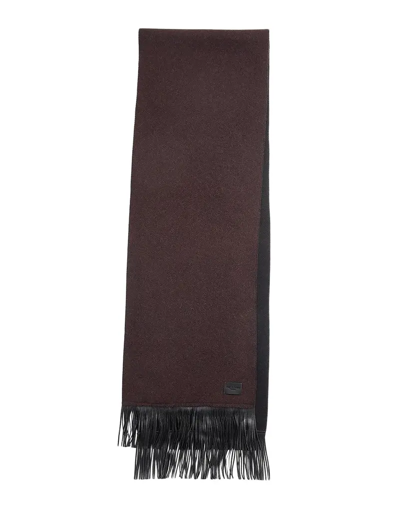 rag & bone Brooke Two-Tone Fringe-Trim Wool Scarf