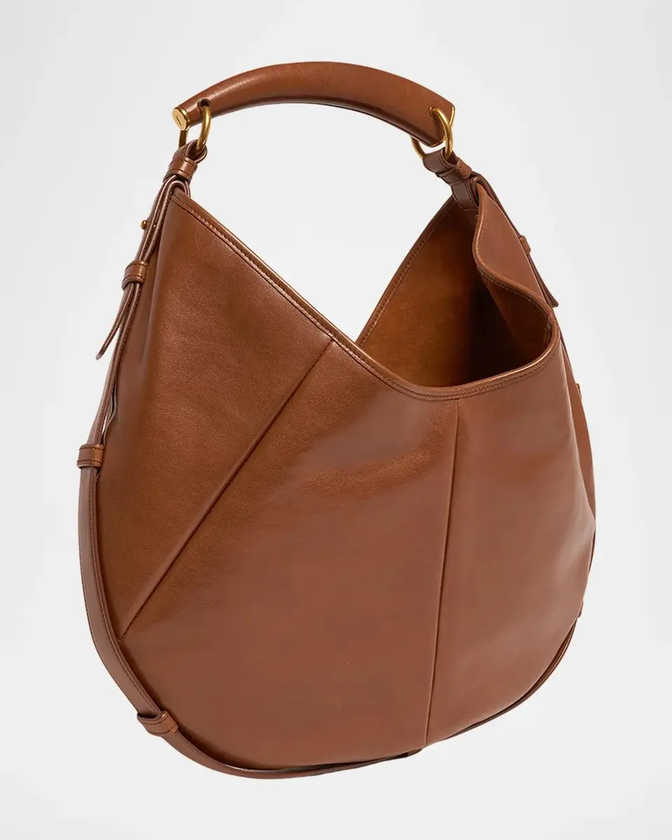 Saint Laurent Mombasa Medium Pleated Leather Hobo Bag | Thumbnail 3 Saint Laurent Mombasa Medium Pleated Leather Hobo Bag | Thumbnail 3
