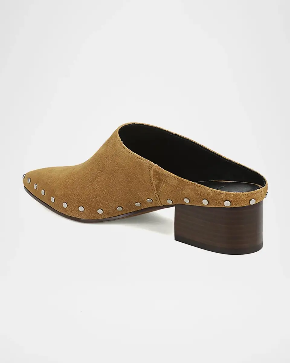 Vince 40mm August Studded Suede Clogs | Thumbnail 3 Vince 40mm August Studded Suede Clogs | Thumbnail 3