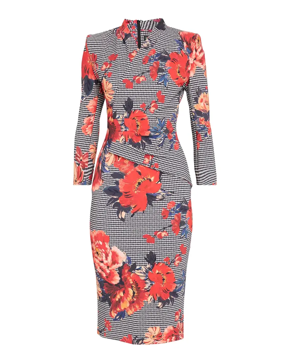 Chiara Boni La Petite Robe Demei Floral Pencil Midi Dress | Thumbnail 2 Chiara Boni La Petite Robe Demei Floral Pencil Midi Dress | Thumbnail 2