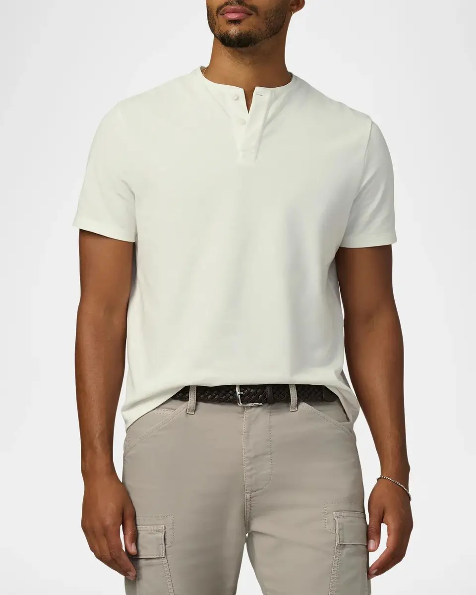 Joe's Jeans Men's Modern Pique Henley Shirt | Thumbnail 4 Joe's Jeans Men's Modern Pique Henley Shirt | Thumbnail 4