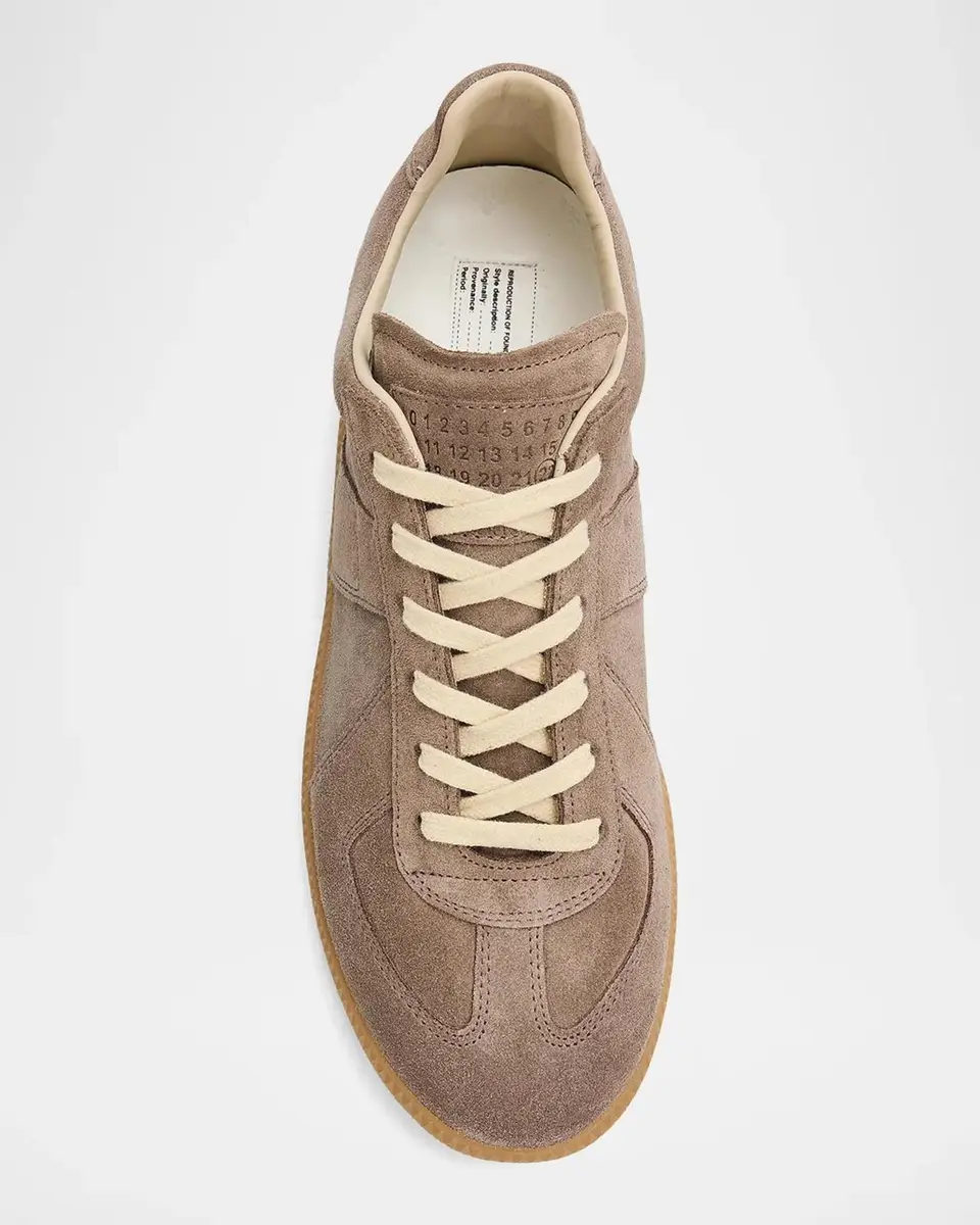 Maison Margiela Replica Suede Low-Top Sneakers | Thumbnail 5 Maison Margiela Replica Suede Low-Top Sneakers | Thumbnail 5