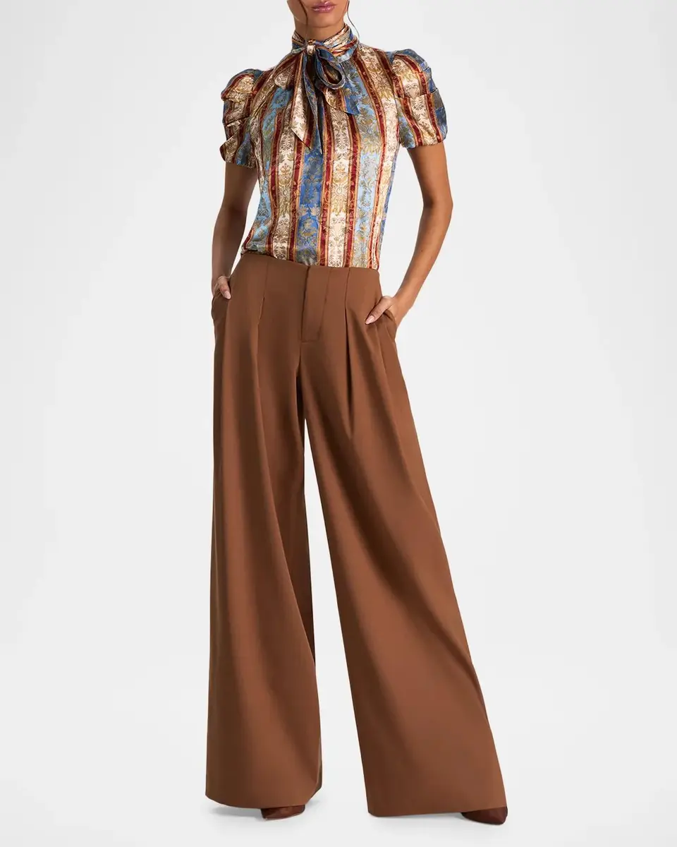 Alice + Olivia Brentley Tieneck Blouse | Thumbnail 2