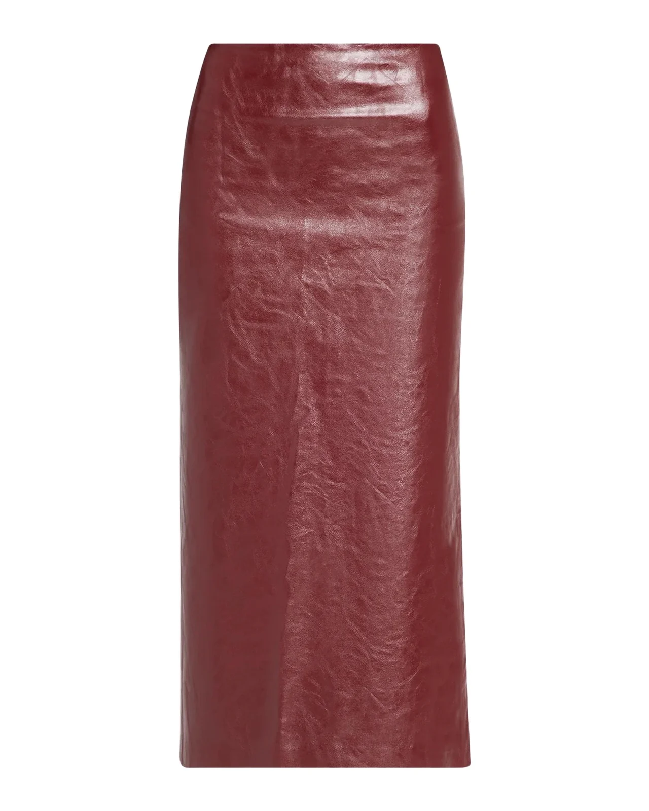 Alice + Olivia Maeve Solid Side-Slit Midi Skirt
