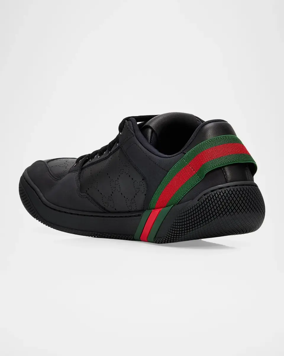 Gucci Men's Screener 3.0 Perforated Leather Sneakers | Thumbnail 2 Gucci Men's Screener 3.0 Perforated Leather Sneakers | Thumbnail 2
