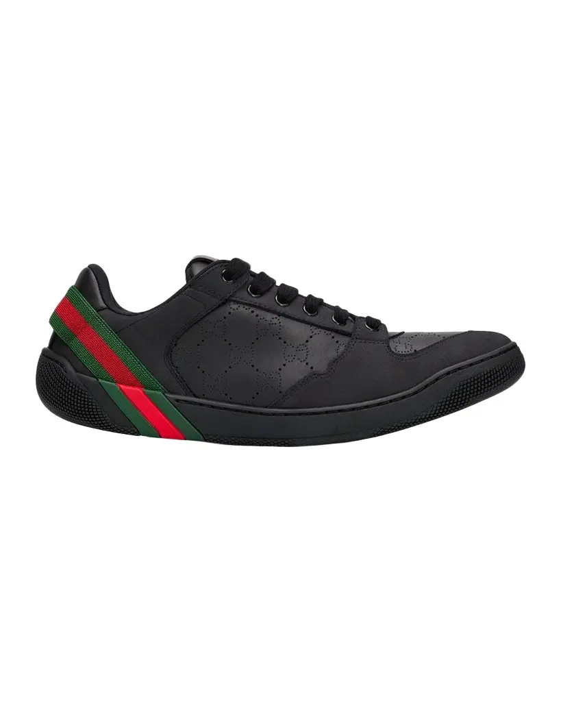 Gucci Men's Screener 3.0 Perforated Leather Sneakers