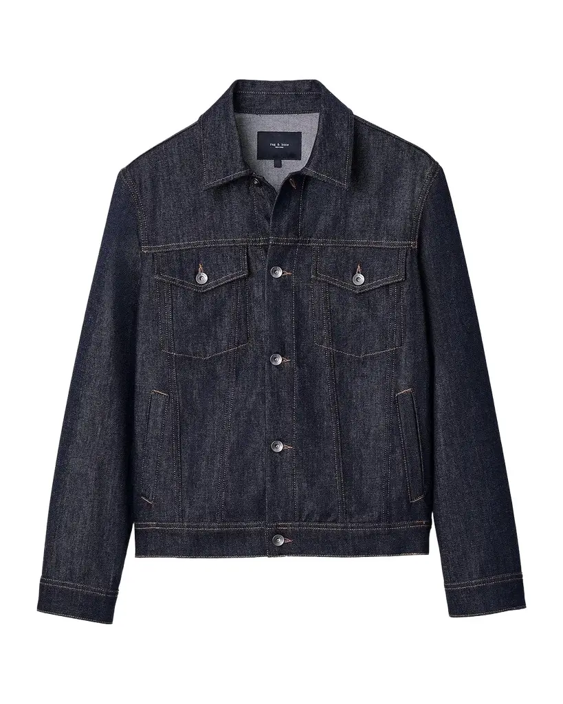 rag & bone Men's Cotton Denim Trucker Jacket