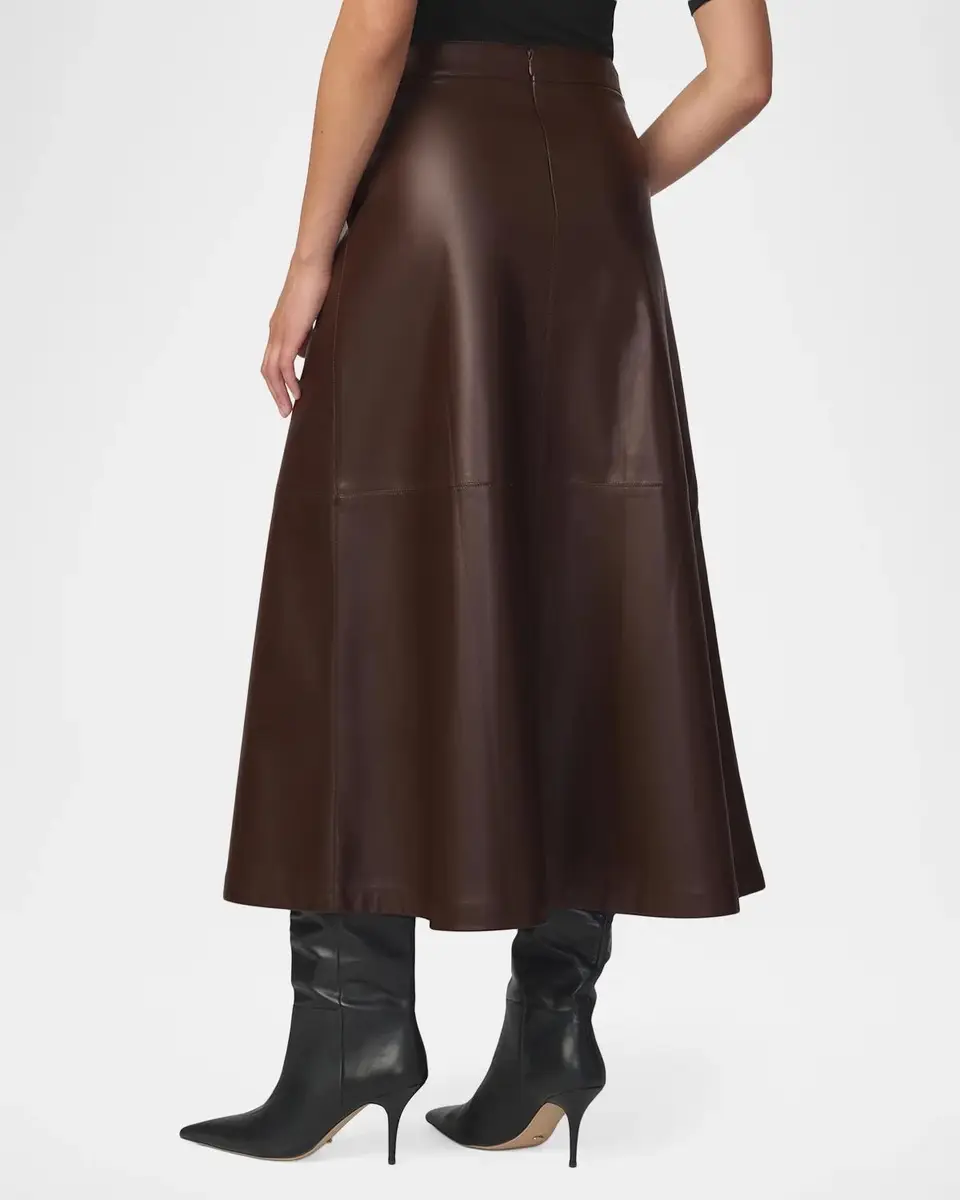 Joe's Jeans Joe's Jeans x Dani Michelle The Tavi Faux-Leather Maxi Skirt | Thumbnail 3 Joe's Jeans Joe's Jeans x Dani Michelle The Tavi Faux-Leather Maxi Skirt | Thumbnail 3