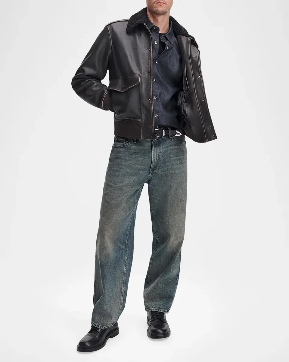 rag & bone Men's Denim Button-Front Shirt | Thumbnail 2 rag & bone Men's Denim Button-Front Shirt | Thumbnail 2