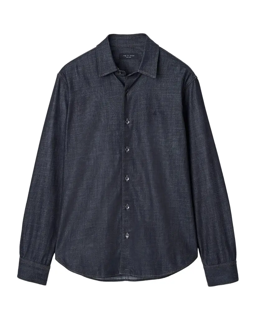 rag & bone Men's Denim Button-Front Shirt
