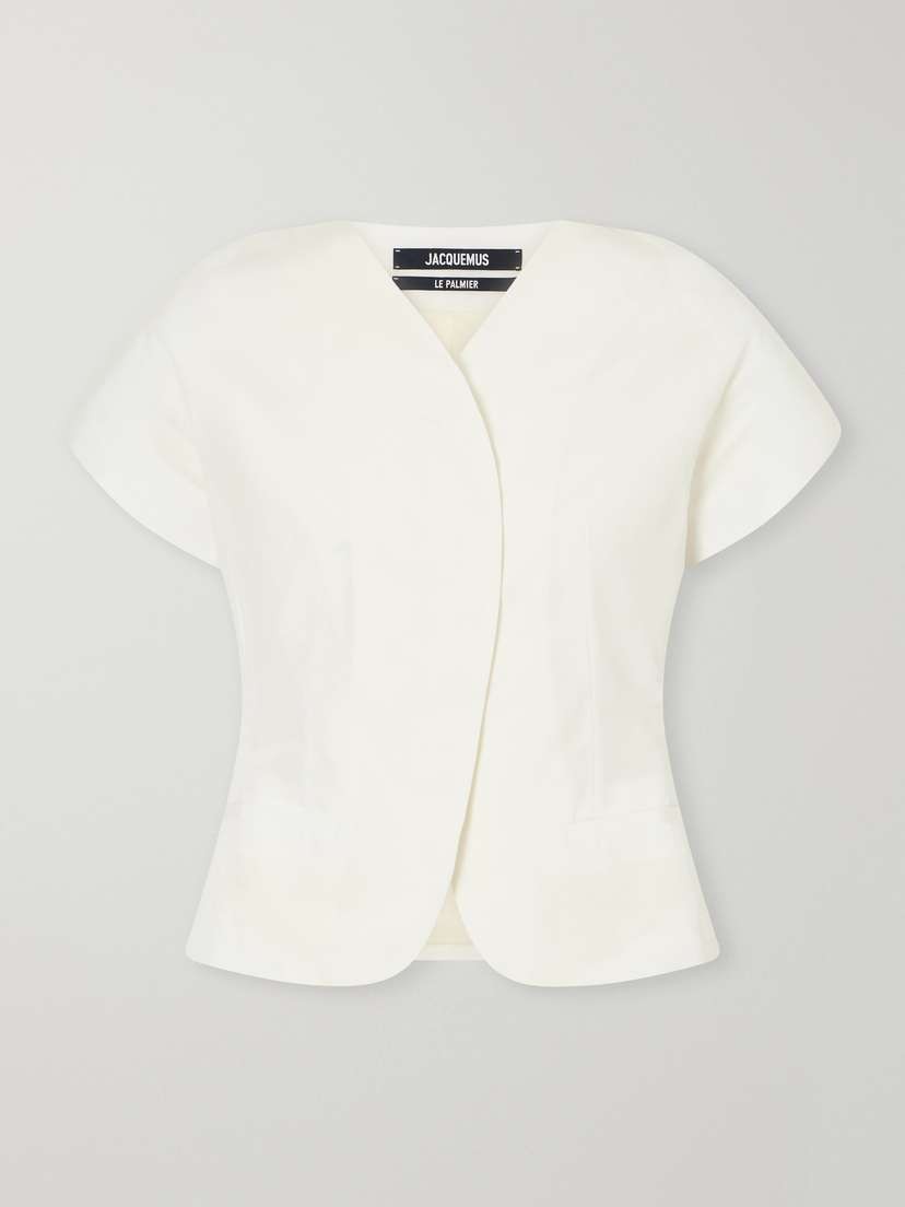 Jacquemus La Veste Ovalo Faille Blazer