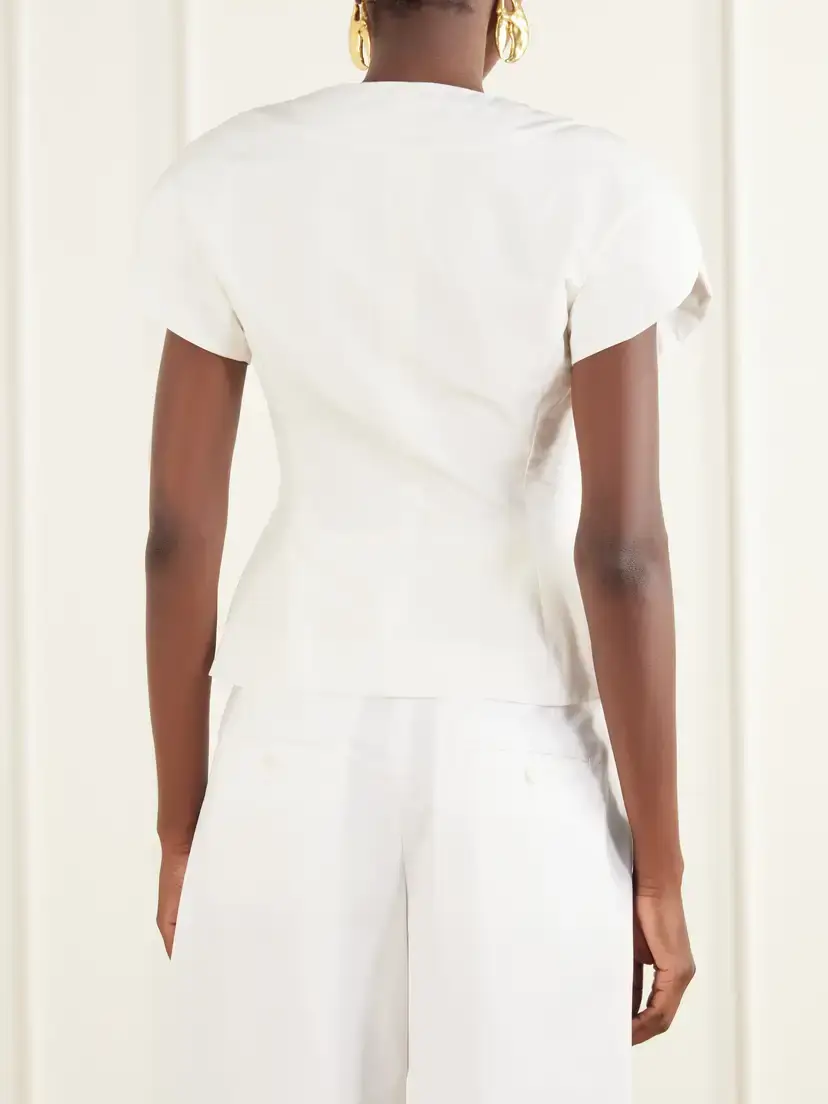 Jacquemus La Veste Ovalo Faille Blazer | Thumbnail 3 Jacquemus La Veste Ovalo Faille Blazer | Thumbnail 3