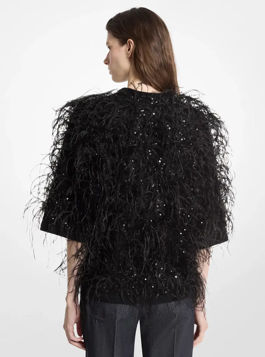 Michael Kors Collection Hand-Embroidered Cashmere Sweater in | Thumbnail 2 Michael Kors Collection Hand-Embroidered Cashmere Sweater in | Thumbnail 2
