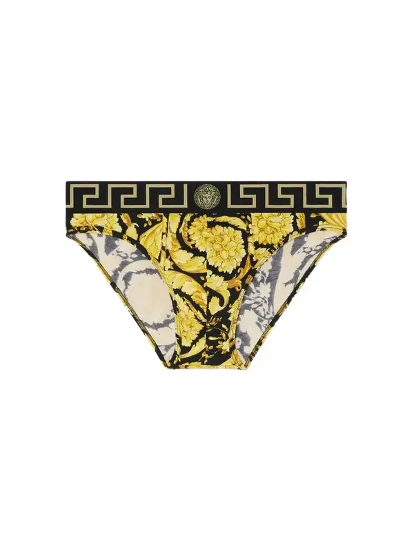 Versace Printed Jacquard Cotton-Jersey Briefs