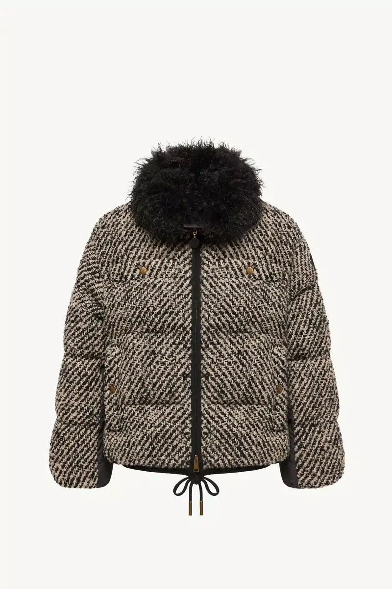 Moncler Dynamique Bouclé Short Down Jacket | Thumbnail 2 Moncler Dynamique Bouclé Short Down Jacket | Thumbnail 2