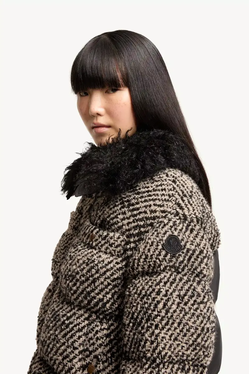 Moncler Dynamique Bouclé Short Down Jacket | Thumbnail 4 Moncler Dynamique Bouclé Short Down Jacket | Thumbnail 4