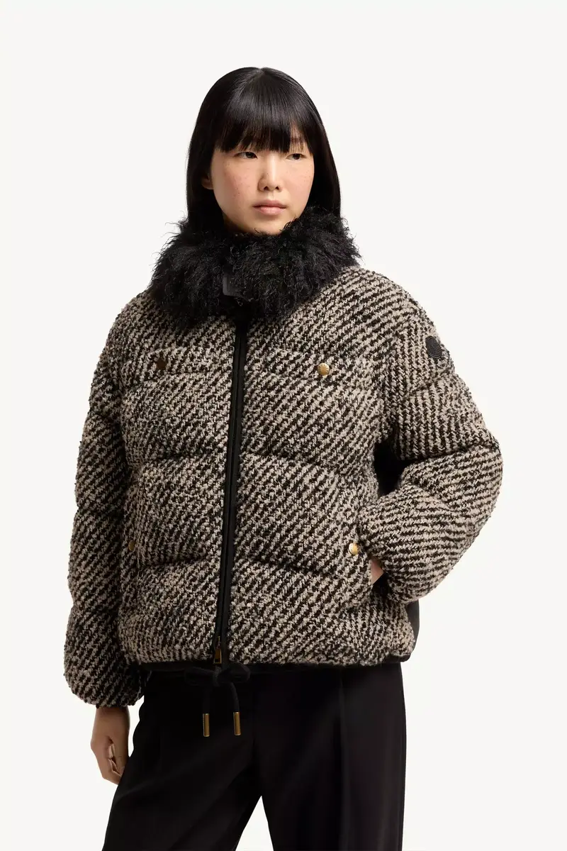 Moncler Dynamique Bouclé Short Down Jacket | Thumbnail 5 Moncler Dynamique Bouclé Short Down Jacket | Thumbnail 5