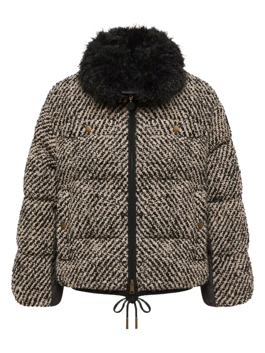 Moncler Dynamique Bouclé Short Down Jacket