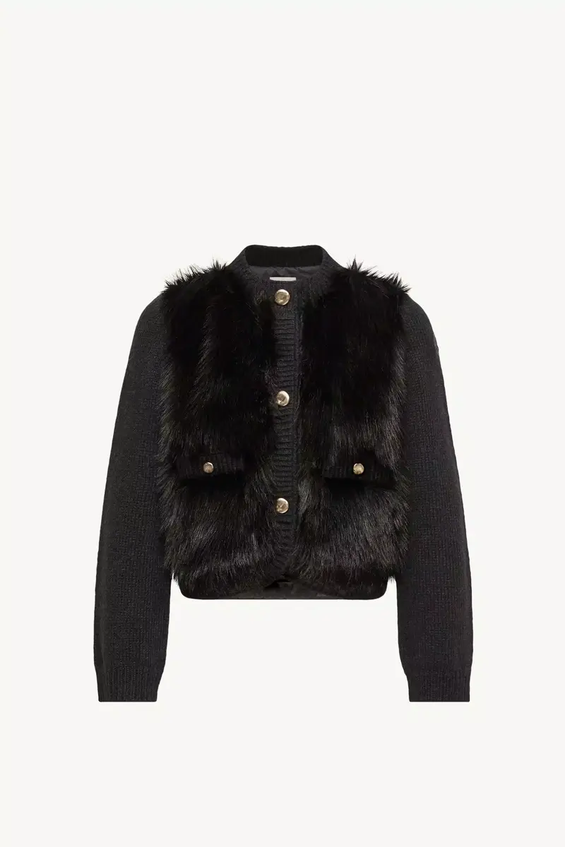 Moncler Alpaca & Wool Blend Padded Cardigan | Thumbnail 2 Moncler Alpaca & Wool Blend Padded Cardigan | Thumbnail 2