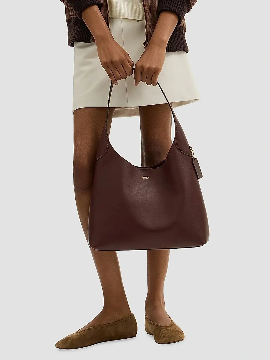 Coach Women's Brooklyn Leather Shoulder Bag | Thumbnail 2 Coach Women's Brooklyn Leather Shoulder Bag | Thumbnail 2