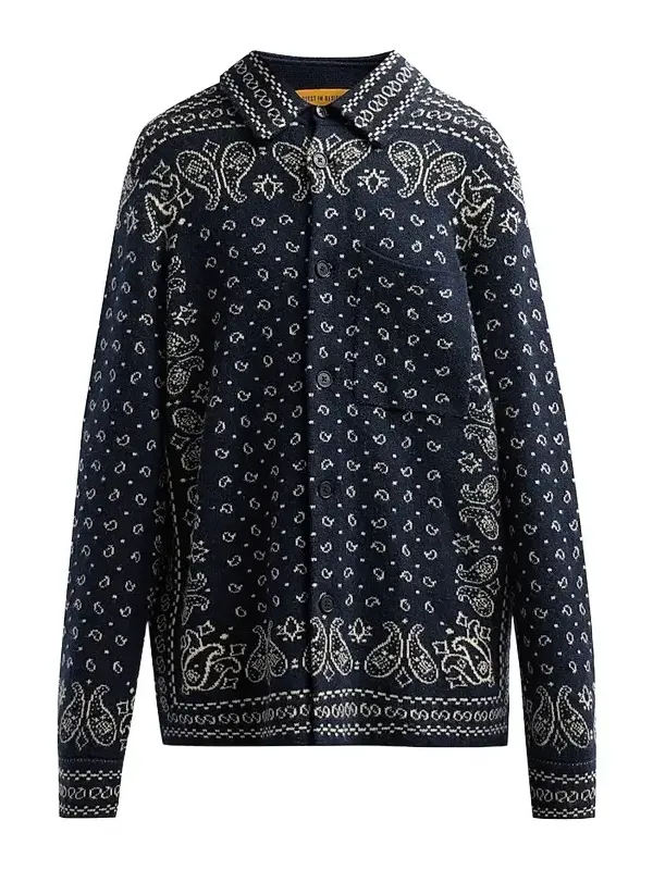 Women's Wild Rag Paisley Cashmere Knit Work Shirt Women's Wild Rag Paisley Cashmere Knit Work Shirt