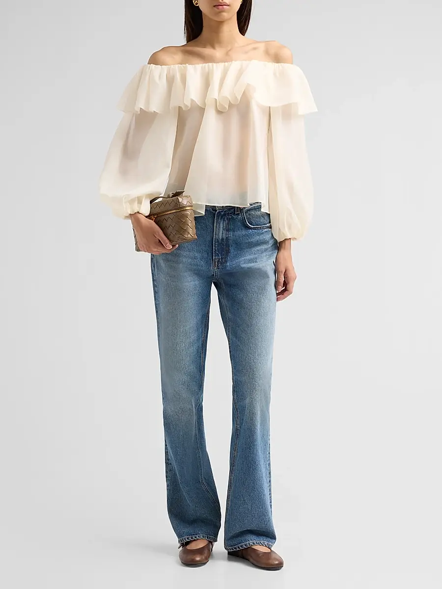 Alice + Olivia Women's Alta Ruffled Blouse | Thumbnail 2 Alice + Olivia Women's Alta Ruffled Blouse | Thumbnail 2