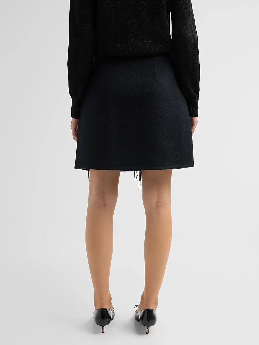 Kobi Halperin Women's Scarlett Wool Silk Mini Skirt | Thumbnail 3