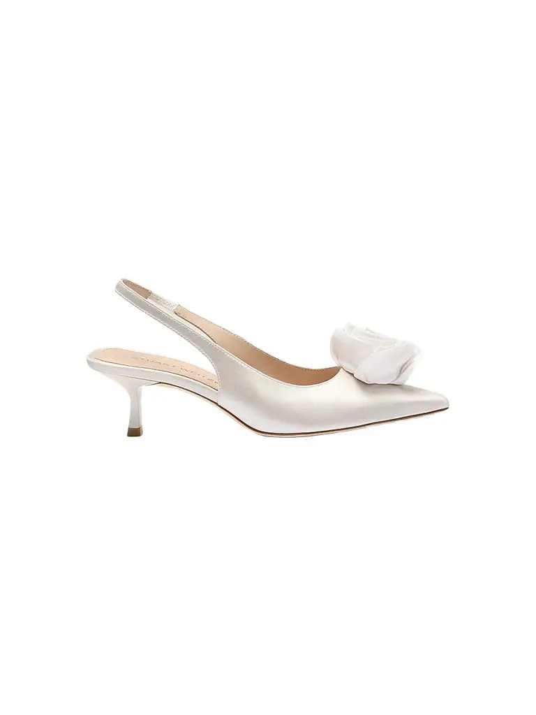 Stuart Weitzman Women's Paloma 50MM Satin Slingback Pumps