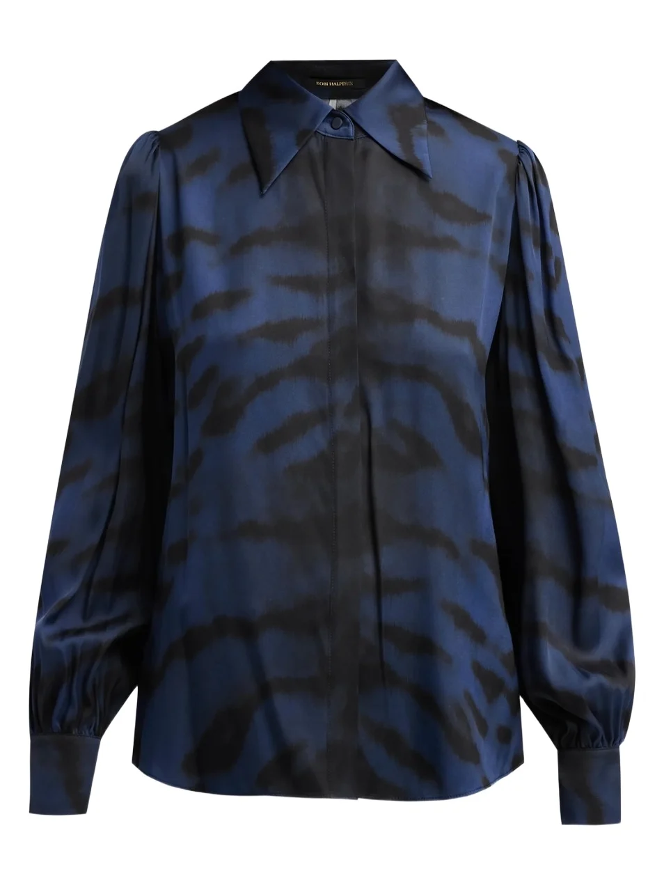 Women's Davis Tiger-Print Silk Blouse Women's Davis Tiger-Print Silk Blouse
