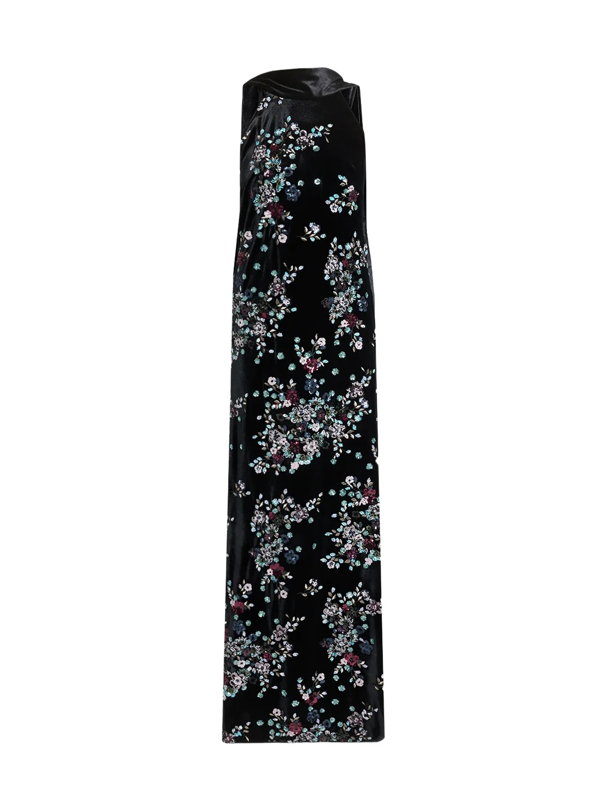 Women's Sequin Bloom Velvet Gown Women's Sequin Bloom Velvet Gown