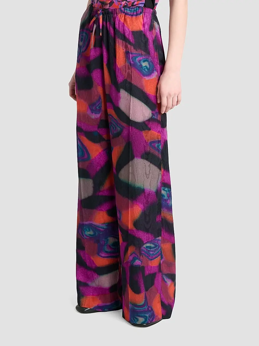 Dries Van Noten Women's Puvis Printed Wrinkle Pants | Thumbnail 4 Dries Van Noten Women's Puvis Printed Wrinkle Pants | Thumbnail 4