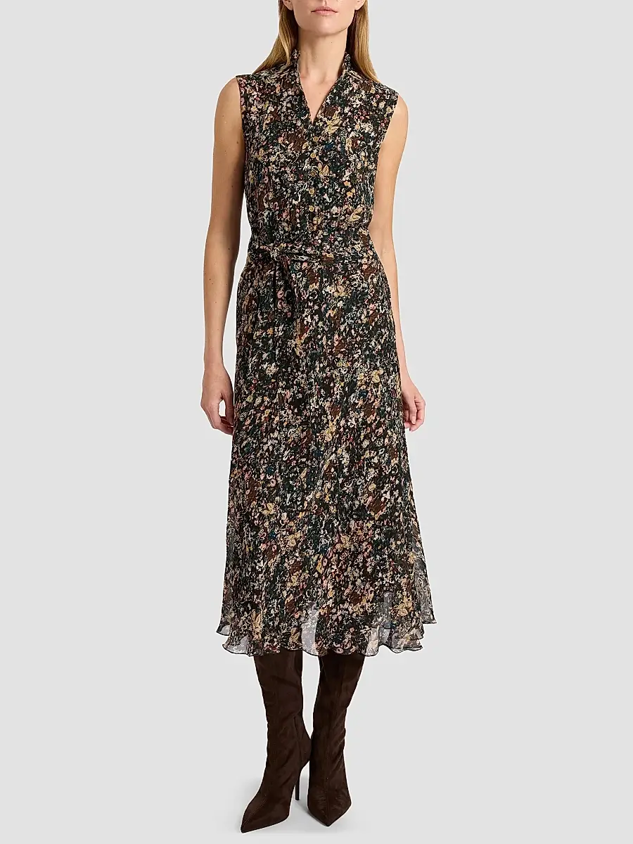 Santorelli Women's Nirva Floral Midi Dress | Thumbnail 4