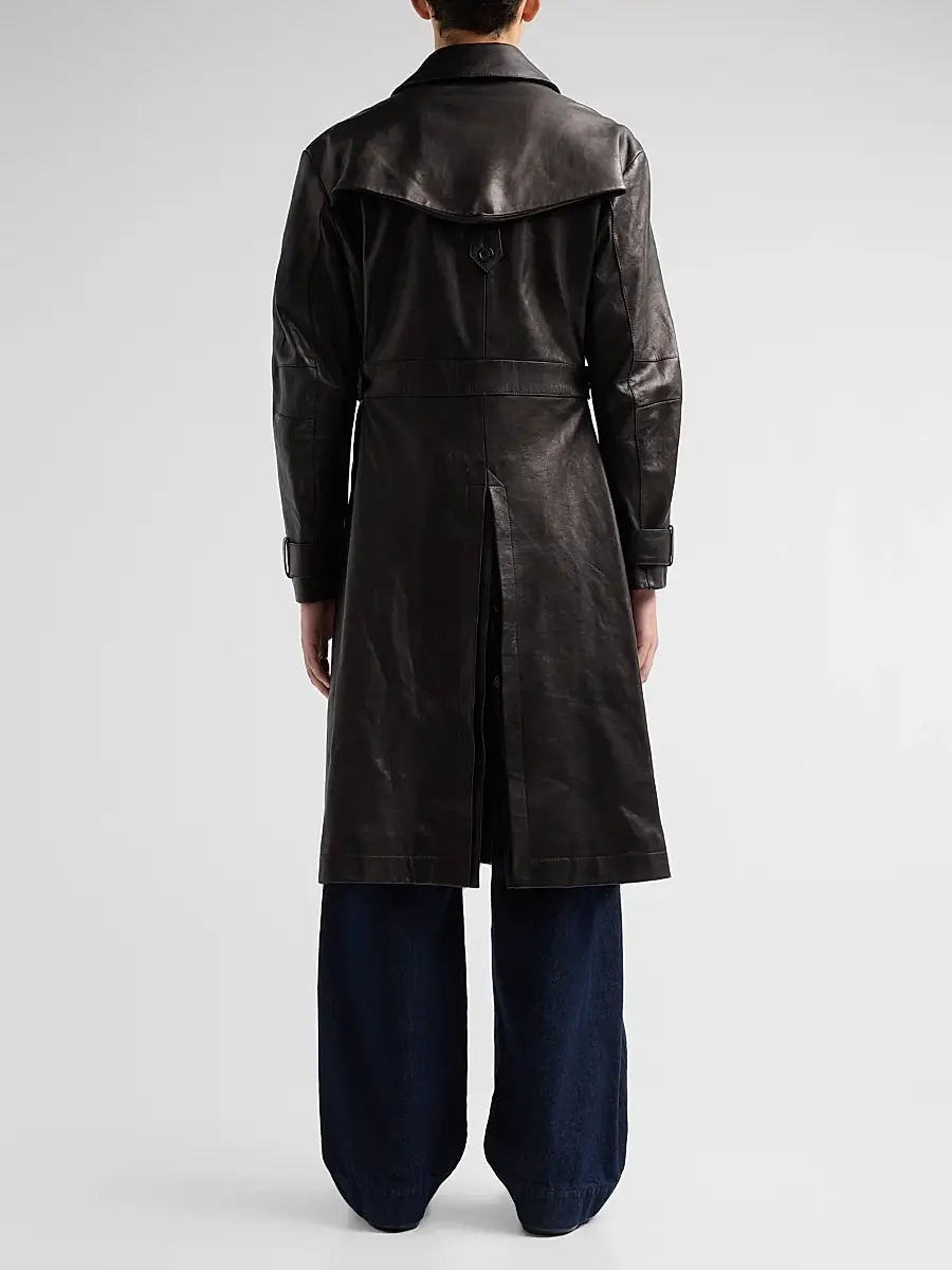 PUBLIC SCHOOL NEW YORK Men Lafayette Leather Longline Coat | Thumbnail 3 PUBLIC SCHOOL NEW YORK Men Lafayette Leather Longline Coat | Thumbnail 3